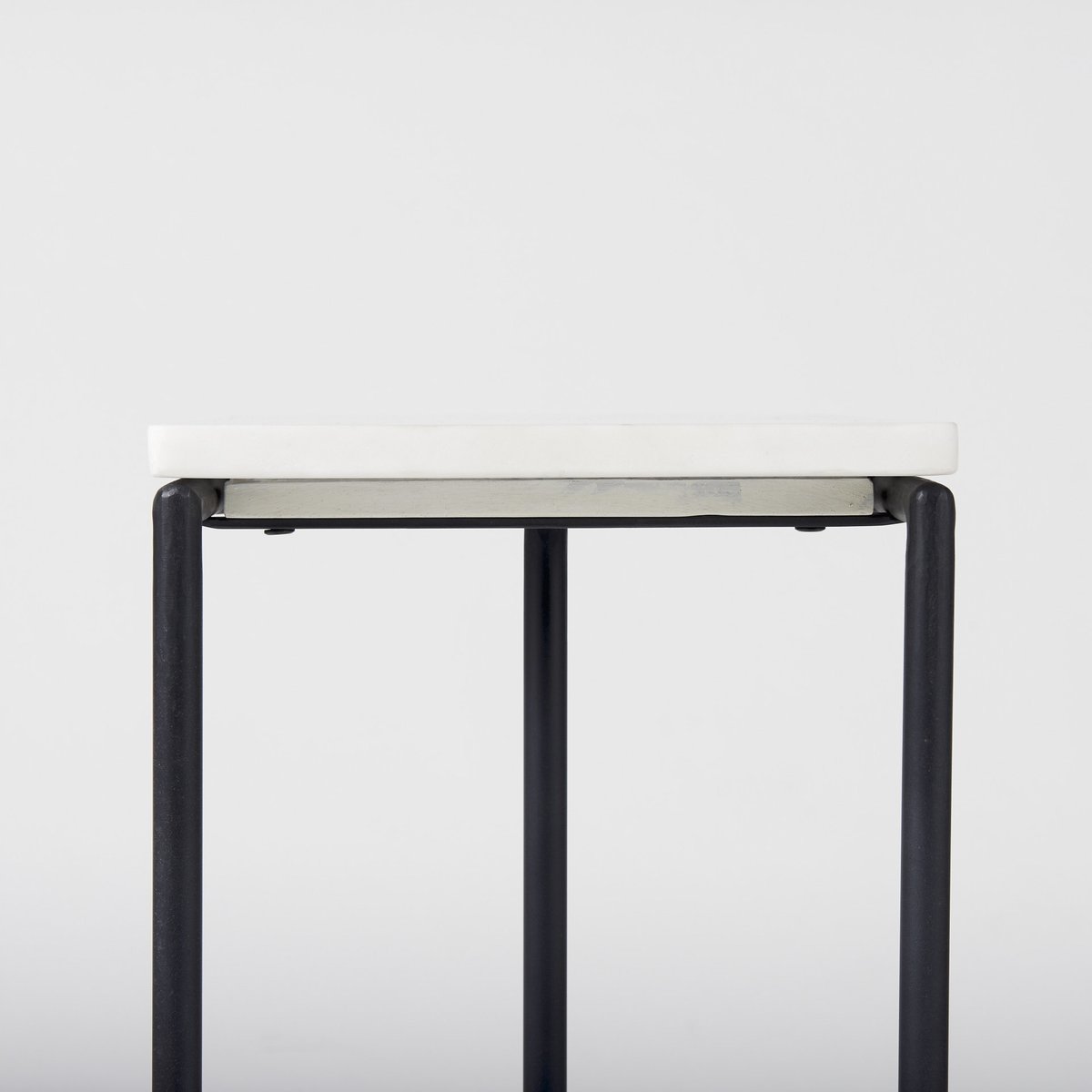 Mercana Kyra C-Shaped Marble Top End Table