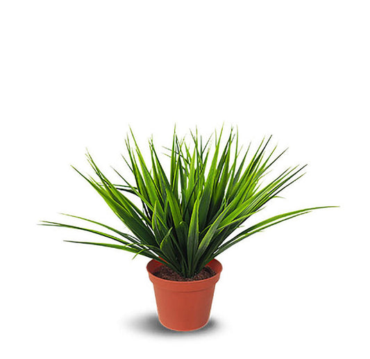 Faux Botanical Outdoor Artificial Green Potted Grass