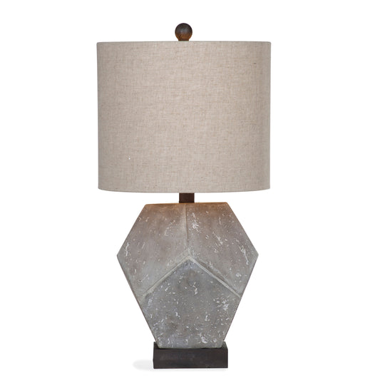 Wallace Resin Grey Table Lamp