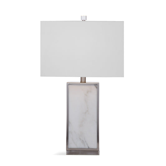 Adair Marble and Metal Grey Table Lamp