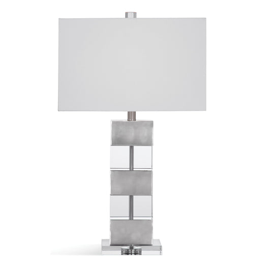 Elara Metal Grey Table Lamp