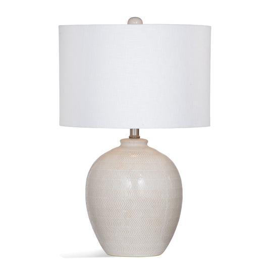 Ellen Ceramic White Table Lamp