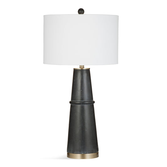 Osun Concrete and Metal Black Table Lamp