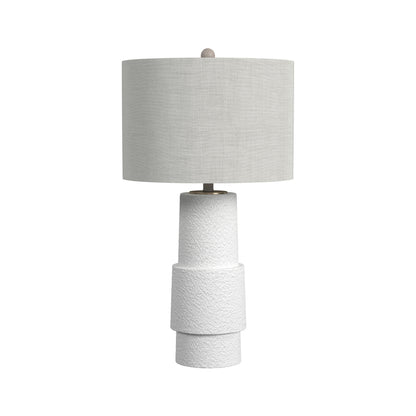 Valdivia Polyresin White Table Lamp