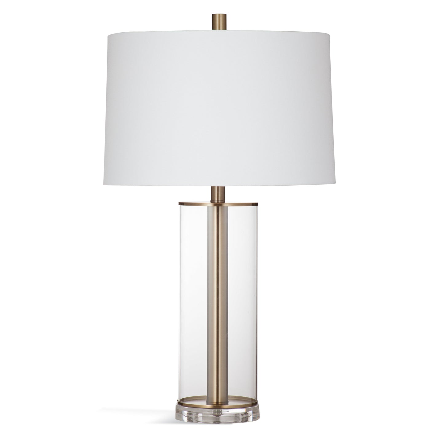 Ares Glass and Acrylic Brown Table Lamp