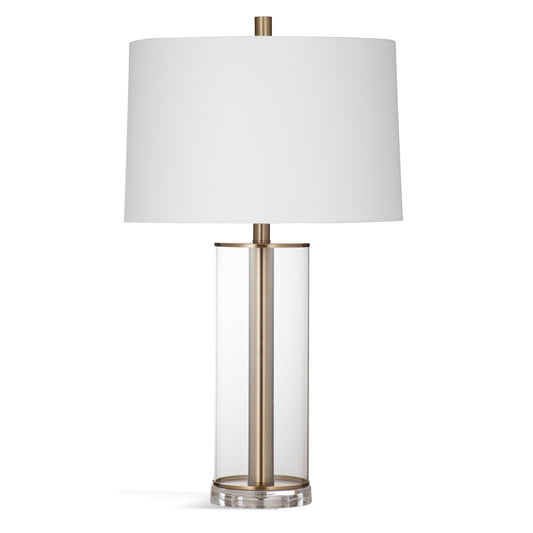 Ares Glass and Acrylic Brown Table Lamp