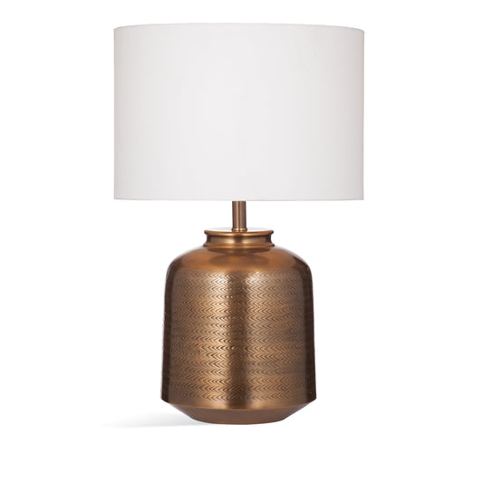 Yolo Aluminum Brown Table Lamp