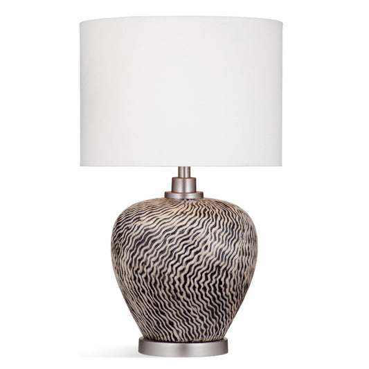 Charlottee Raised Ceramic Multicolor Table Lamp