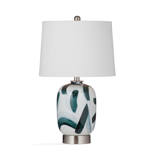 Lydia Ceramic and Metal Multicolor Table Lamp