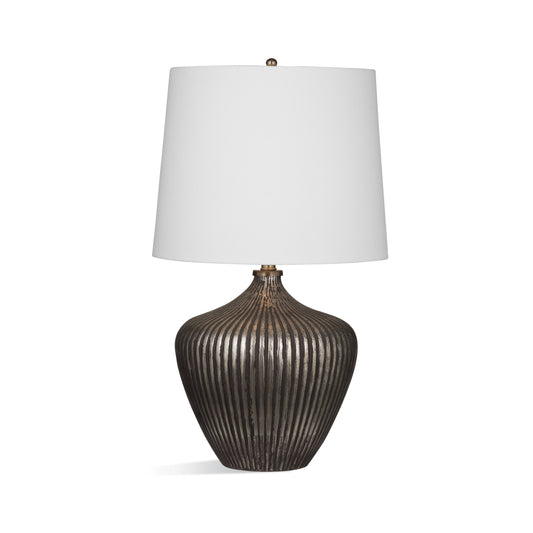 Sanbro Glass and Metal Brown Table Lamp