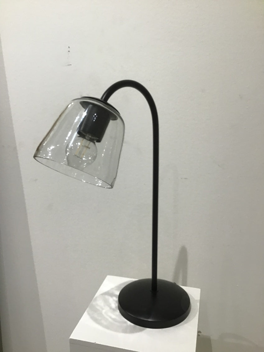 Veen Iron and Aluminum Black Desk Lamp