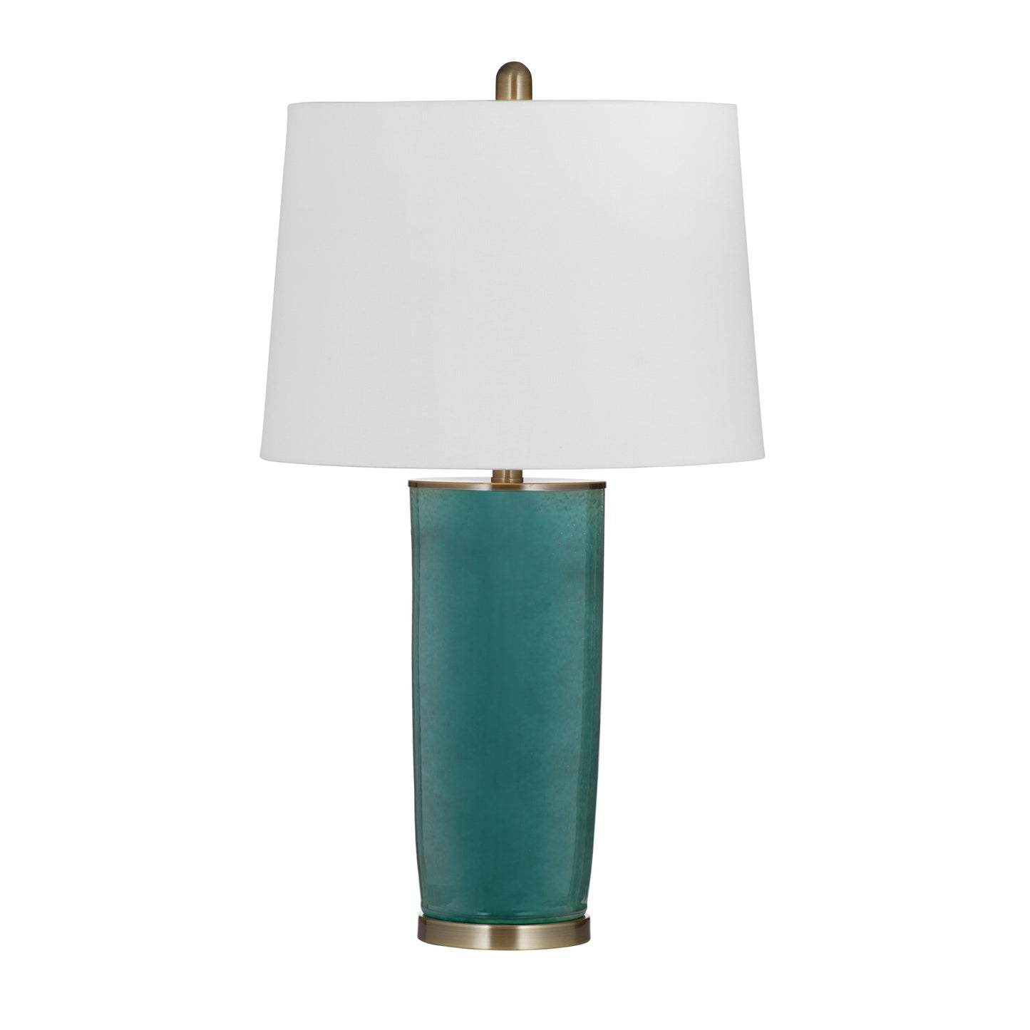 Drugget Ceramic Teal Table Lamp