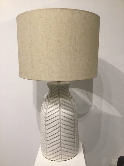 Sabrina Terracotta Cream Table Lamp