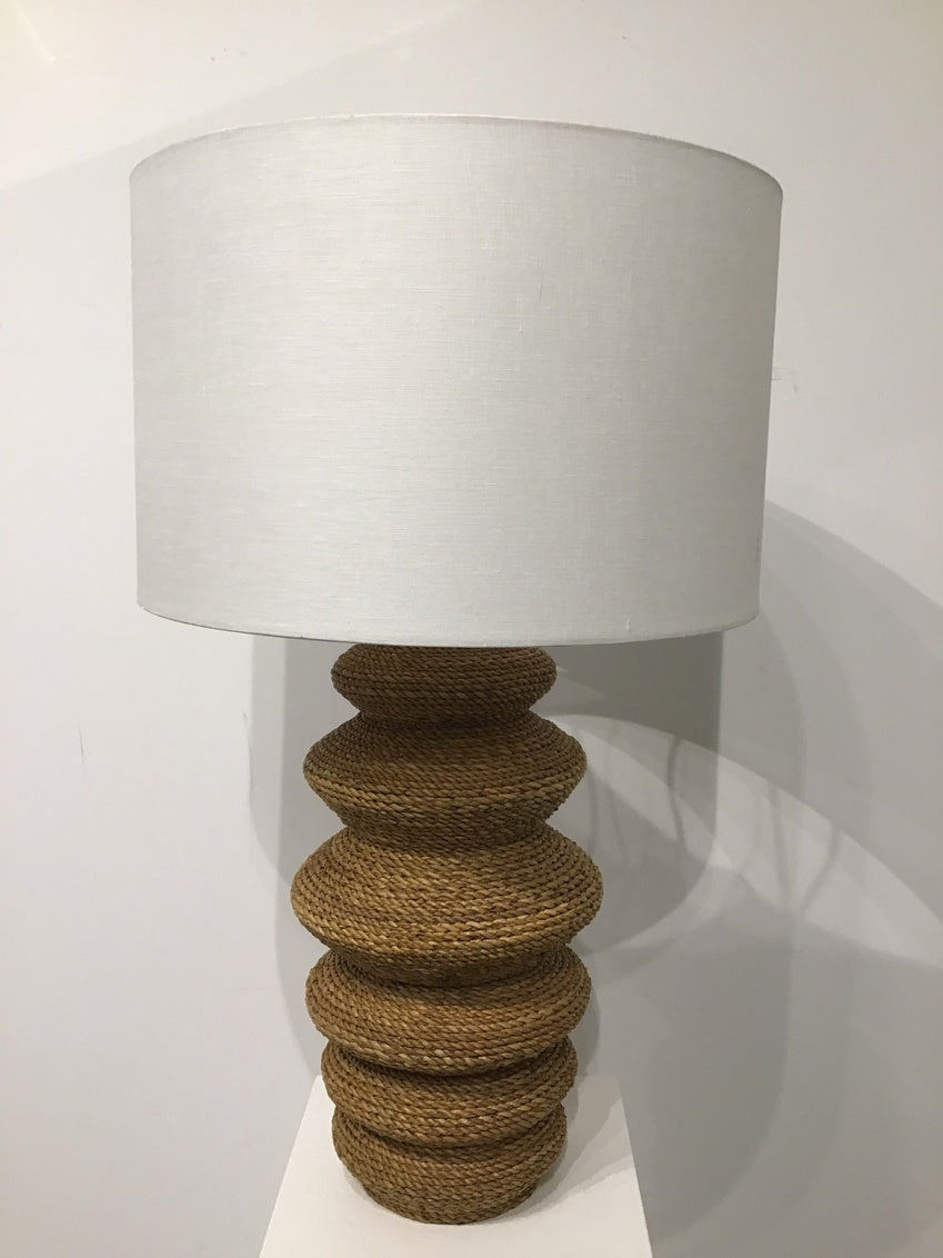 Sandy Jute Rope Brown Table Lamp