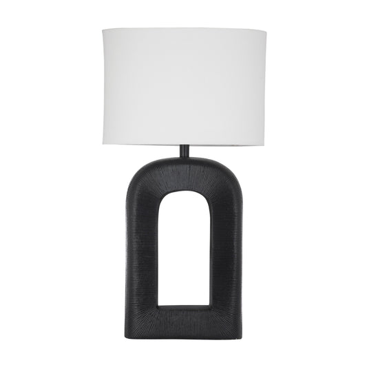 Leers Metal Black Table Lamp