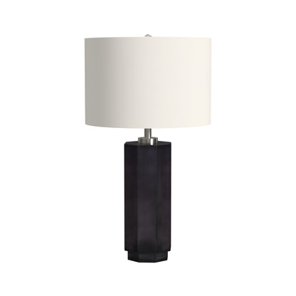 Zeus Glass Smoke Grey Table Lamp