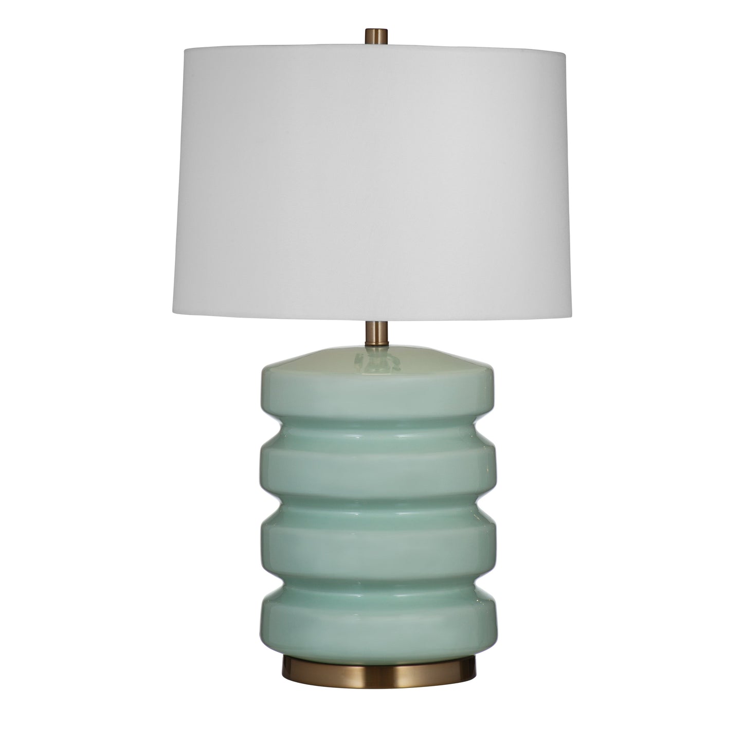 Marzz Ceramic and Metal Light Green Table Lamp