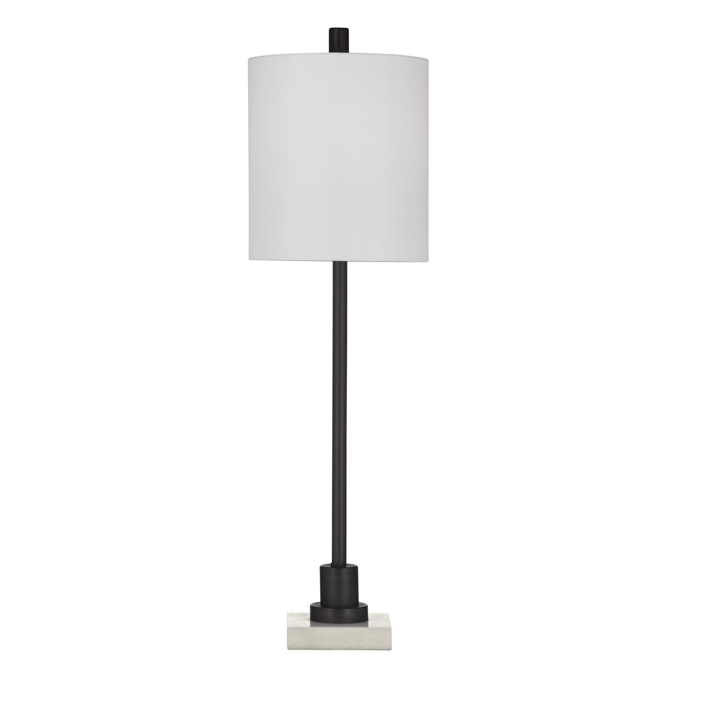 Jess White Marble and Metal Table Lamp