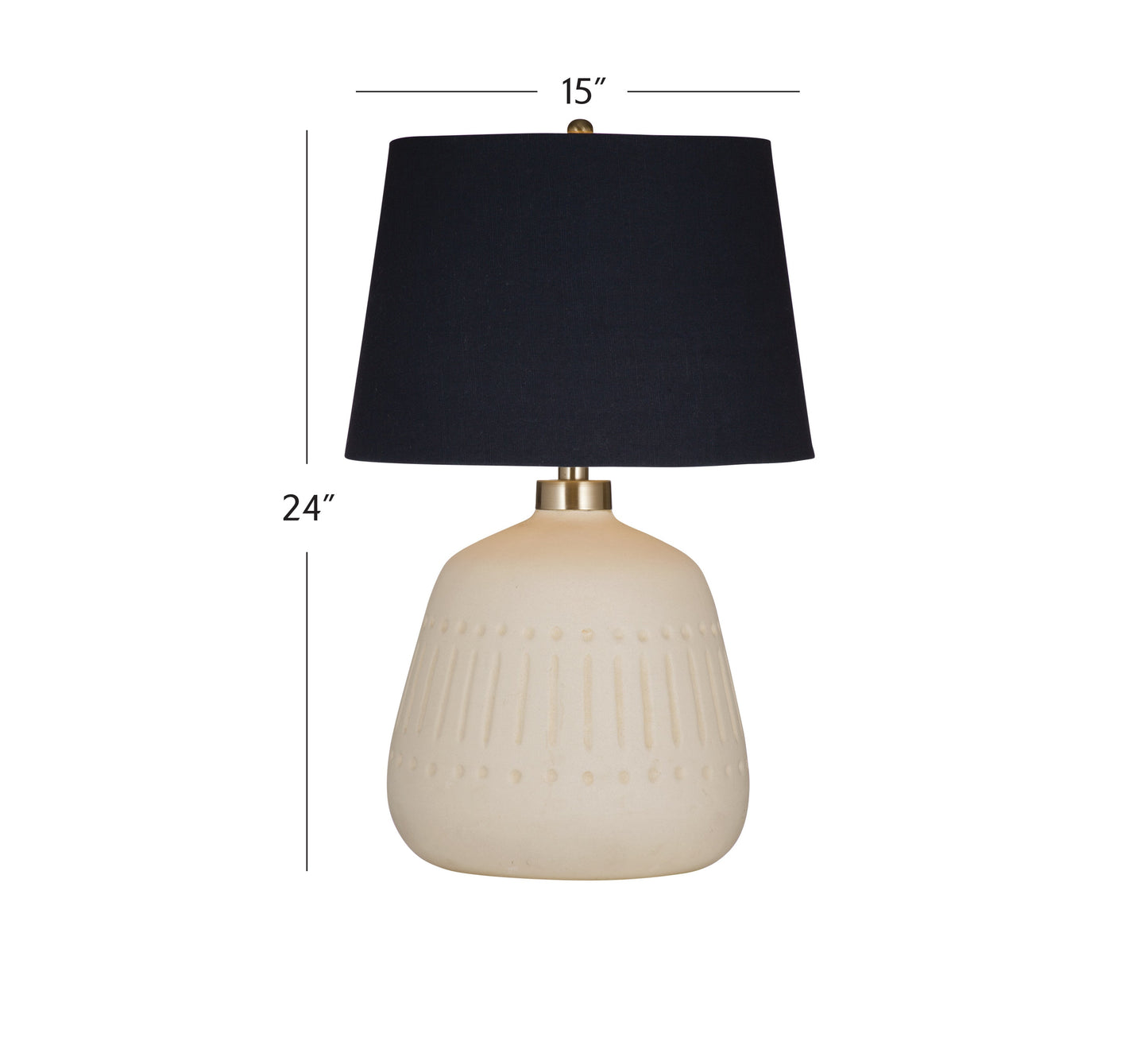 Journey White Ceramic Table Lamp