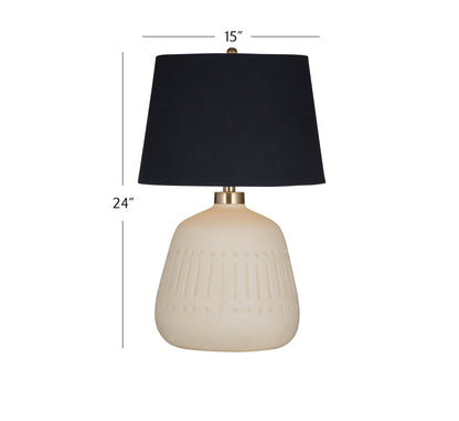 Journey White Ceramic Table Lamp