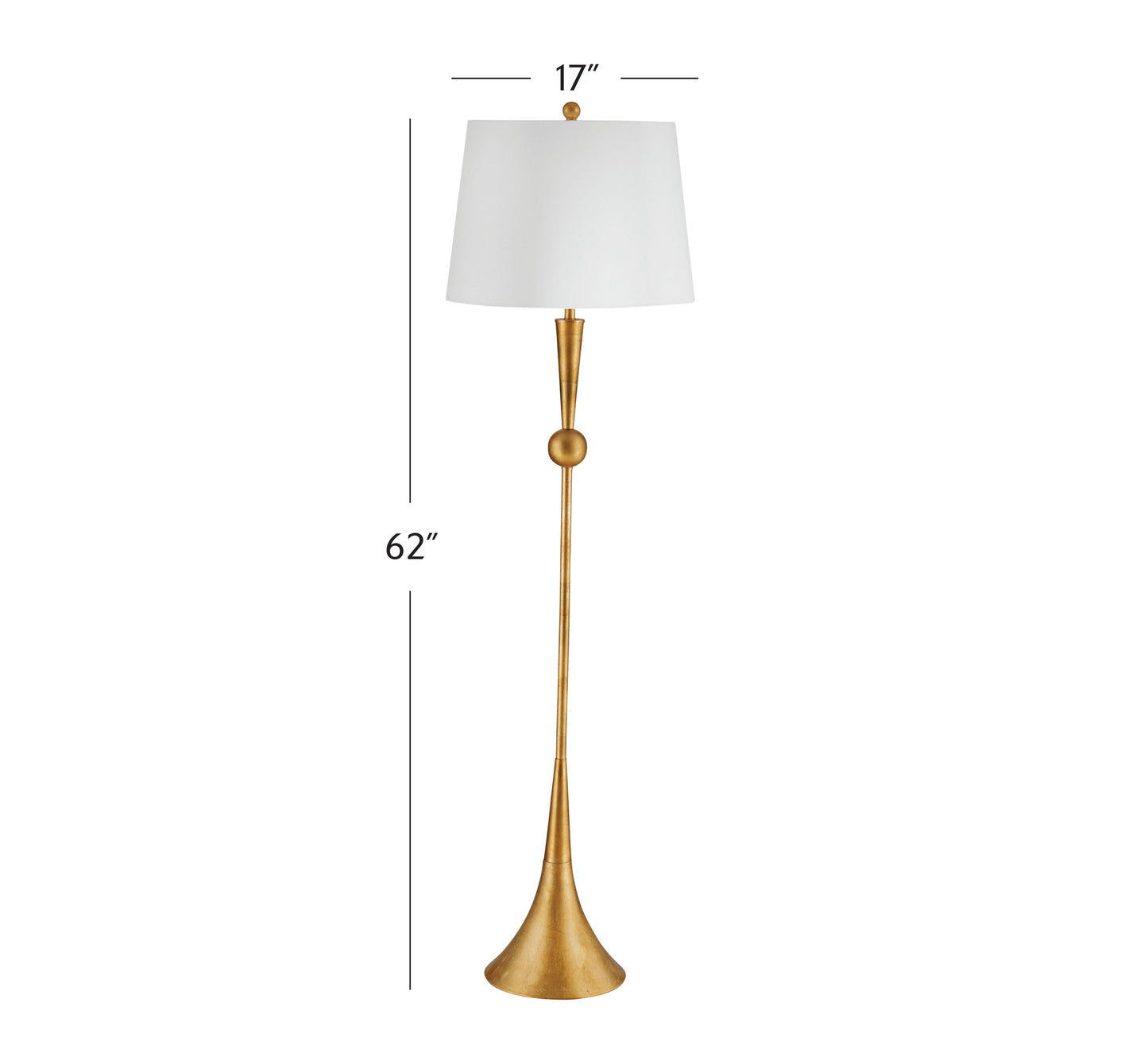 Gold Metal Floor Lamp