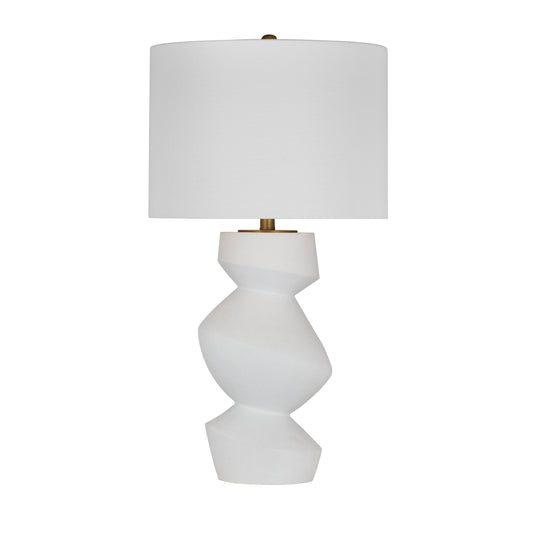 Helen White Resin Table Lamp