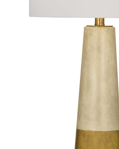 Vargas Cement Gold Table Lamp