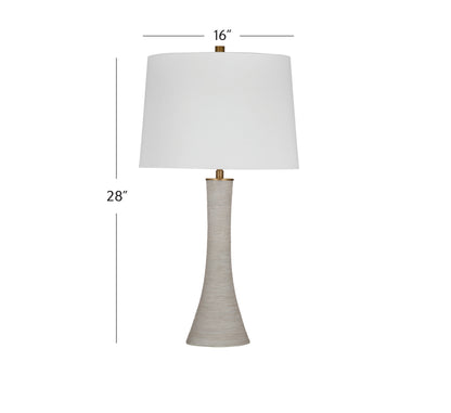 Ranier Gray Resin Table Lamp