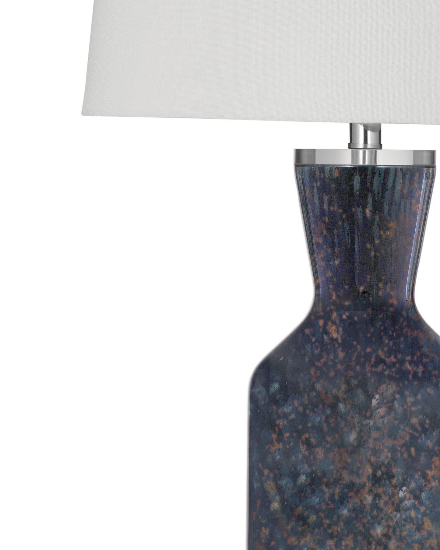 Loundes Blue Art Glass Table Lamp