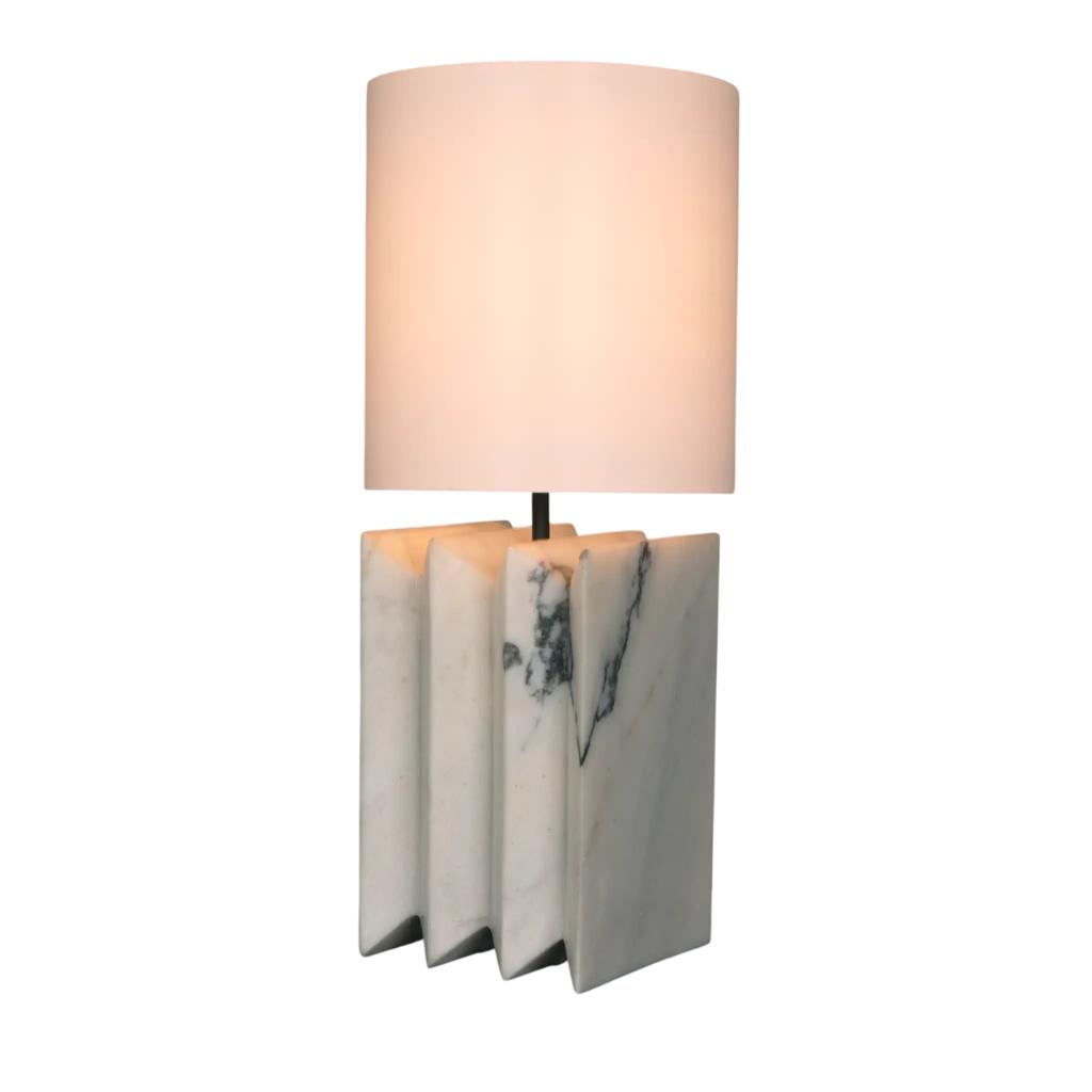 Noir Jman Lamp White Shade