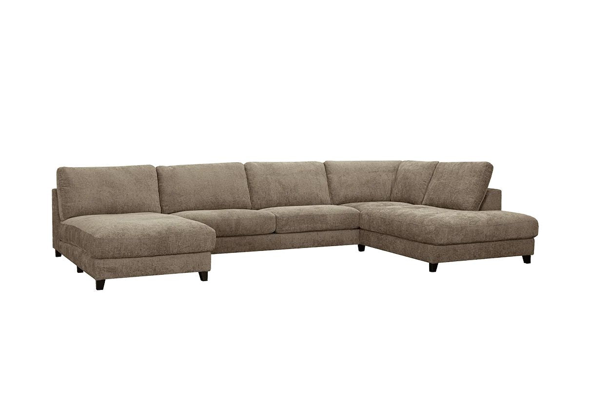 LOOMLAN Custom Upholstery Larvik Minimalist Rounded Edge Fabric Modular Sofa