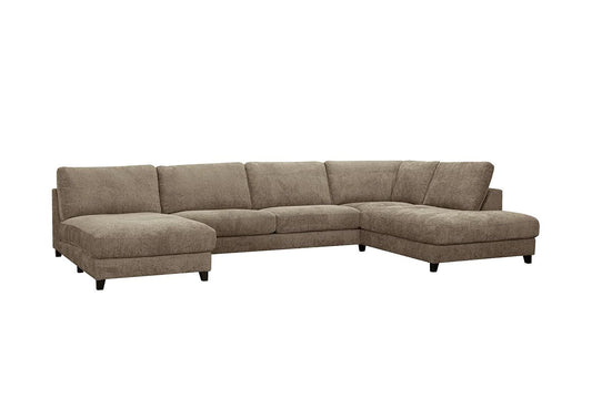 Larvik Minimalist Rounded Edge Fabric Modular Sofa