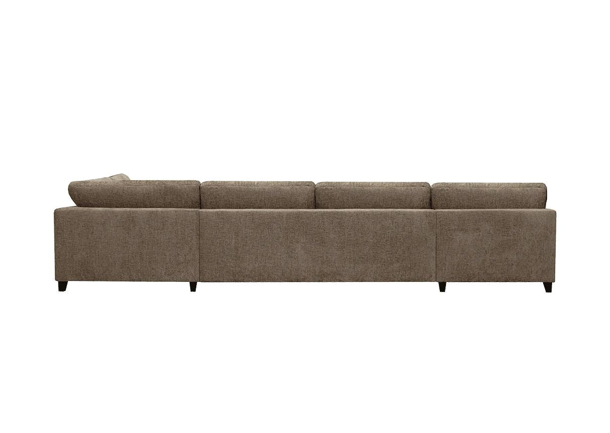 LOOMLAN Custom Upholstery Larvik Minimalist Rounded Edge Fabric Modular Sofa