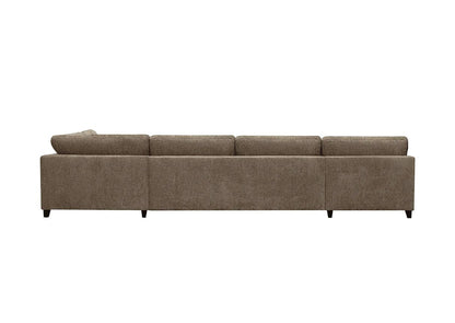 LOOMLAN Custom Upholstery Larvik Minimalist Rounded Edge Fabric Modular Sofa