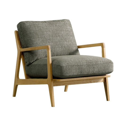 Las Vegas Lawrence Wood Grey Arm Chair