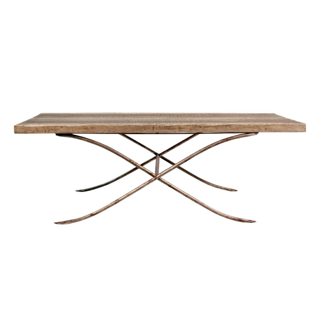 Peninsula Home Adriana Natural Wooden Cocktail Table With Stools