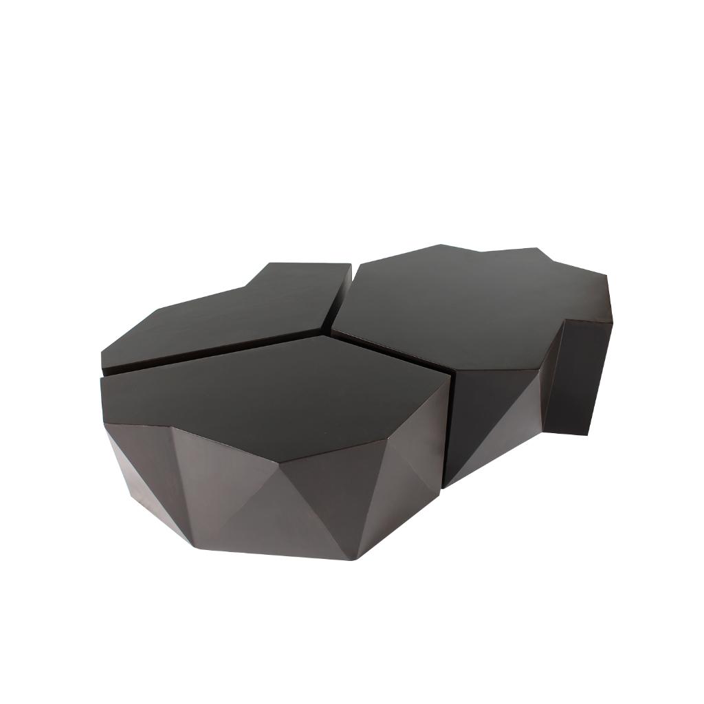 Peninsula Home Hudson Gold Leaf Finish Cocktail Table