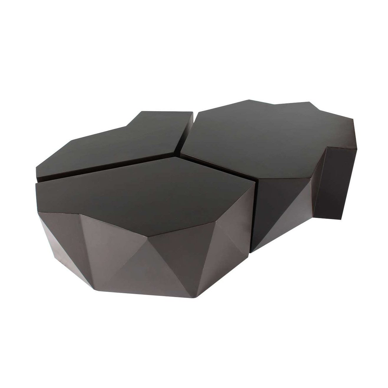 Hudson Gunmetal Finish Cocktail Table