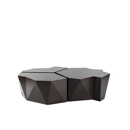 Peninsula Home Hudson Gold Leaf Finish Cocktail Table