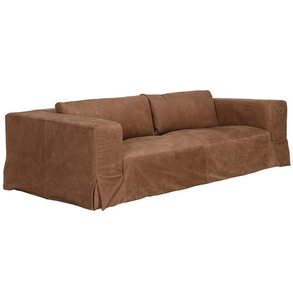 Plato Orris Brown Leather Sofa