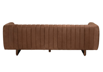 Khann Three Seater Leather Sofa
