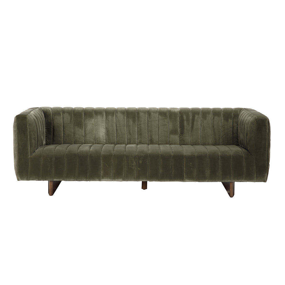 Khann Three Seater Leather Sofa