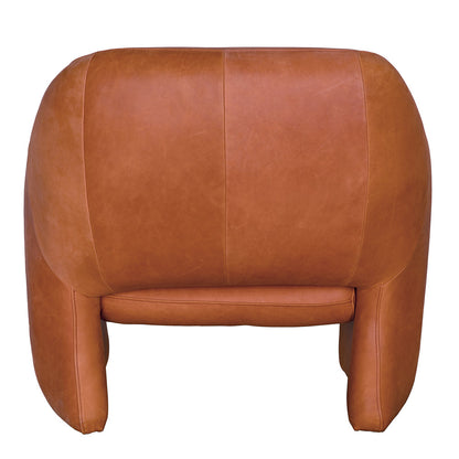 Marx Roman Red Leather Club Chair