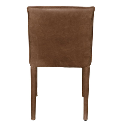 Newton Brown Leather Dining Chair