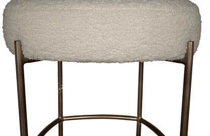 Noir Darwin Boucle Fabric Counter Stool