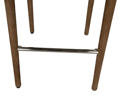 Noir Newton Orris Brown Leather Counter Stool