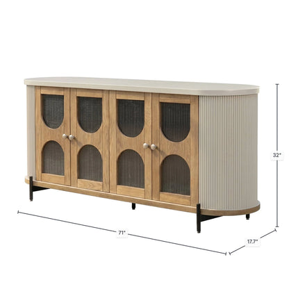 LH Home Colosseo Four Doors Wood Sideboard