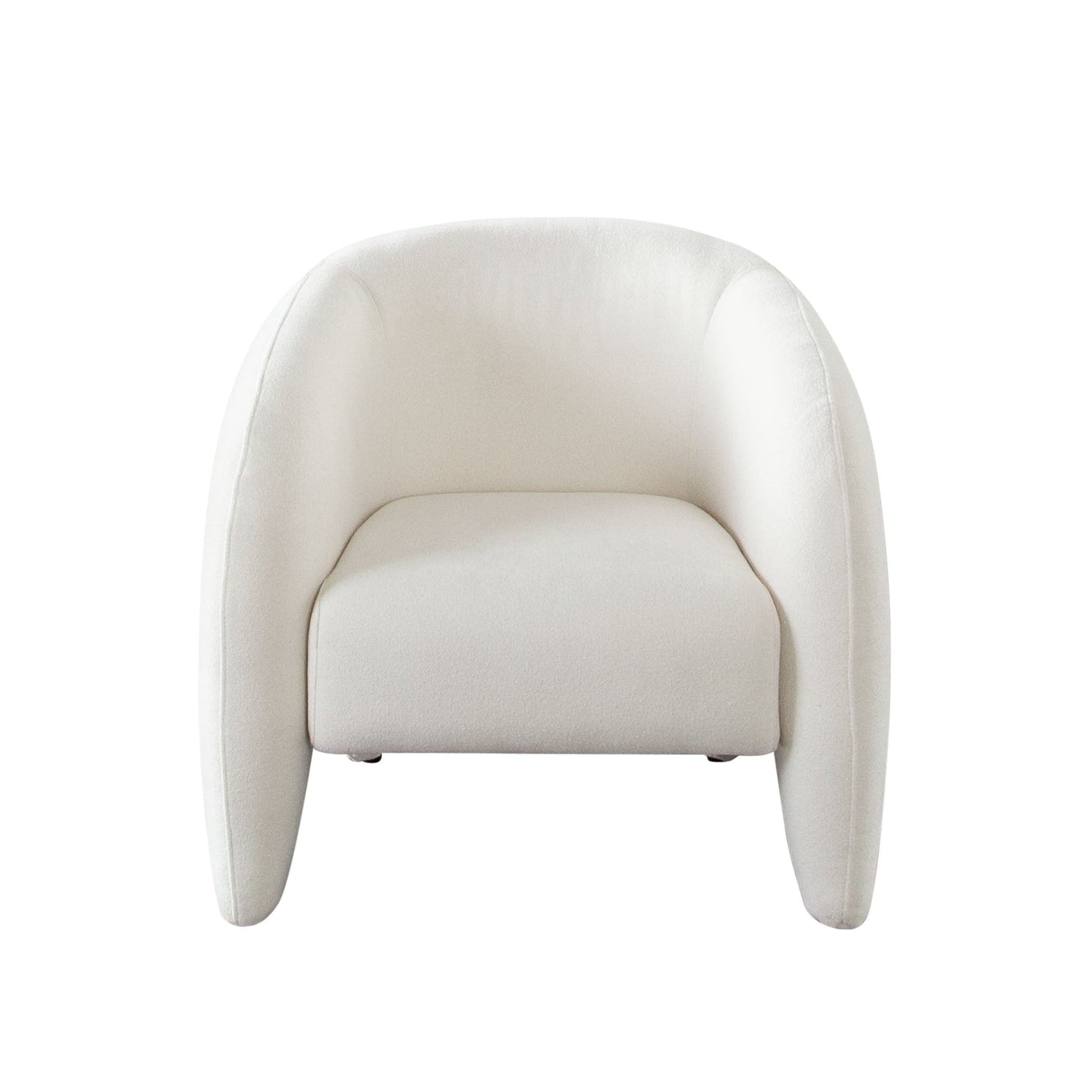 Link Elite Ivory Fabric Accent Arm Chair