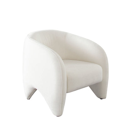 Link Elite Ivory Fabric Accent Arm Chair