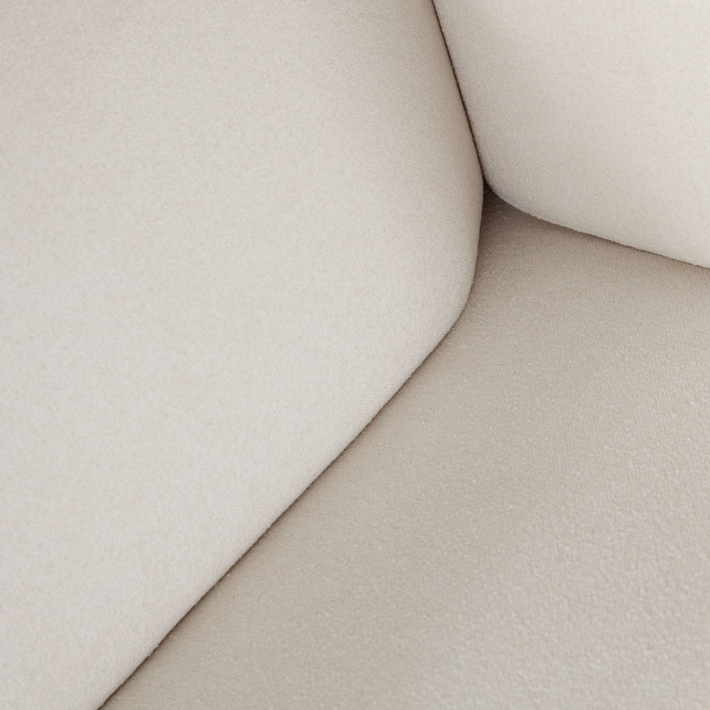 Link Elite Ivory Fabric and Wood Sofa